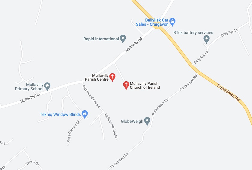 Google Map of Mullavilly